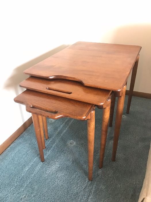 Very cool MCM Conant Ball three piece side table set