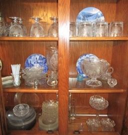 Antique/vintage glass, porcelain decorative collectible plates