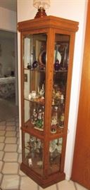 Curio cabinet w/ collectibles