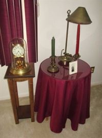 Anniversary clock, Student lamp, candle holder, small tables