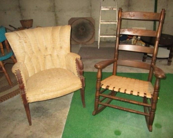 Vintage rocking chair, parlor chair