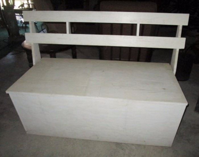 Hand crafted storage bench
