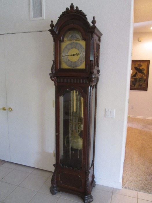 Grandfather Clock by Colonial.  Size:  24" wide X 87" high.  Circa 1976