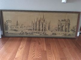 Italian framed tapestry