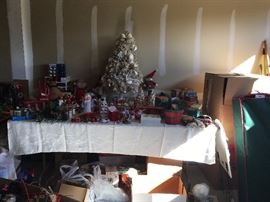 Holiday items some vintage ornaments