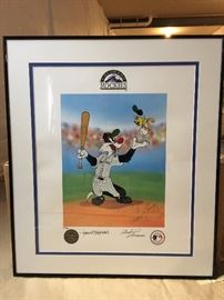 McKimson Rockies signature signed and numbered print