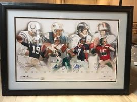 Quarterbacks of the Century signed and numbered