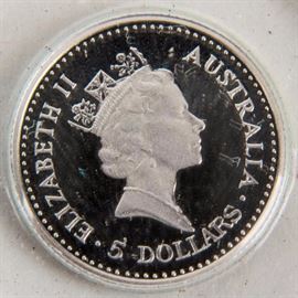 Lot 63a - Coin 1989 1/20th Platinum Koala Proof