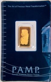 Lot 12a - Coin 2.5 Grams .9999 Pure Gold PAMP Certified