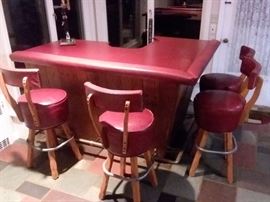 MCM Bat with Matching Stools