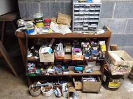 nails, screws and various hardware