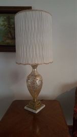 1950's mother of pearl lamps