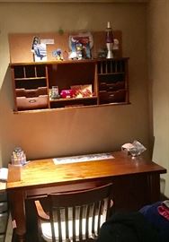 Desk w/ matching wall unit