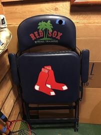 Pair of very comfortable Red Sox folding chairs from training camp