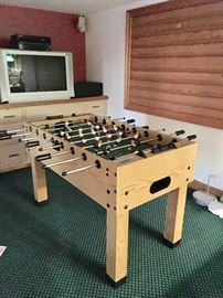 Soccer foozball game