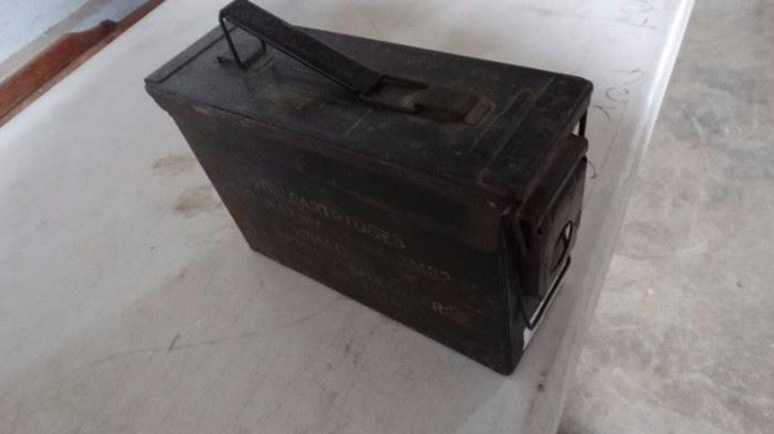 Metal military ammo box