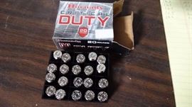 Box of 20 Hornady critical duty .357 sig