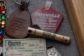 Greenville, Texas advertising items, Raymond Oar, Lee Bender Pontiac, Modern Savings