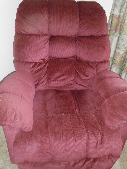 1 of 2 plush recliners excellent condition. 