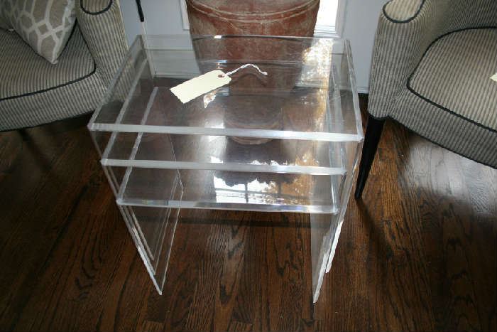 Lucite / Acrylic Stacking Tables