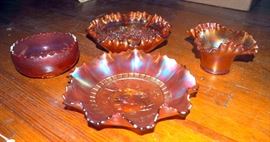 Double Crimped 8" Bowl, 8" Windmill Bowl, 5" Bowl, And Double Crimped 5" Bowl