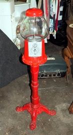 Cast Iron Base Gum Ball Machine