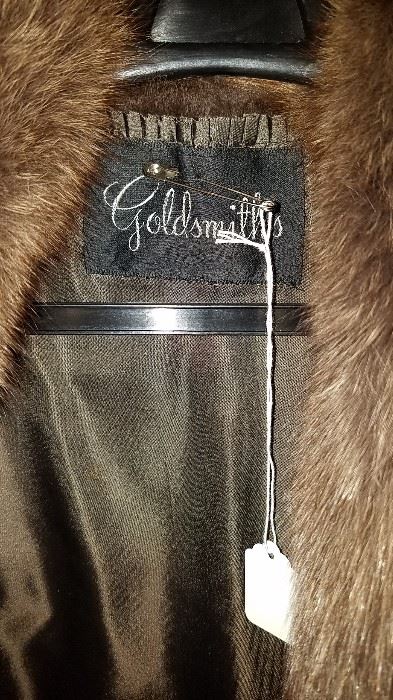 Goldsmith Waist Length Mink Coat