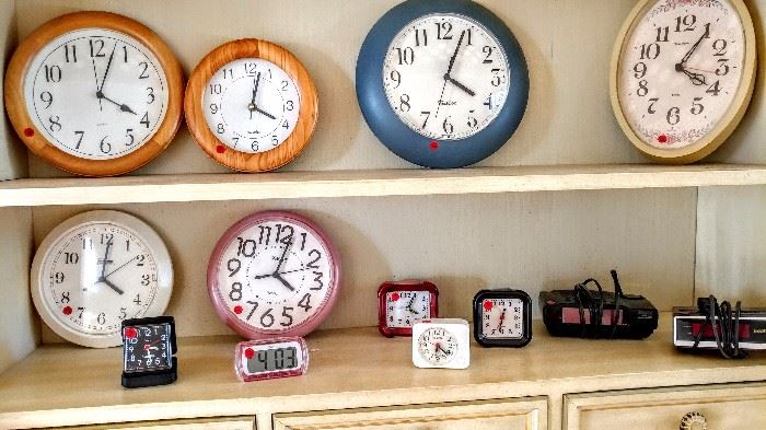 Variety of clocks