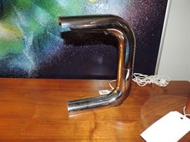 Chrome "split-middle" Lamp