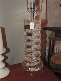 Lucite MCM Table Lamp