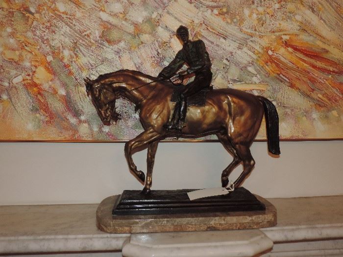 Bronze Horse and Jockey / After Bonheur 