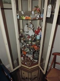 Top Shelf...Lalique, Second Shelf...Herend....Third Shelf...Wedgwood and Belleek ... and more...