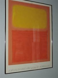 Vintage and Sought After ROTHKO Poster