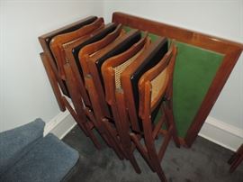 vintage table and chairs