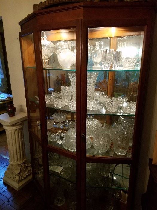 Cabinet with Decorative Glass