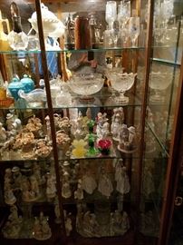 Decorative glass and figurines