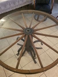 wagon wheel table