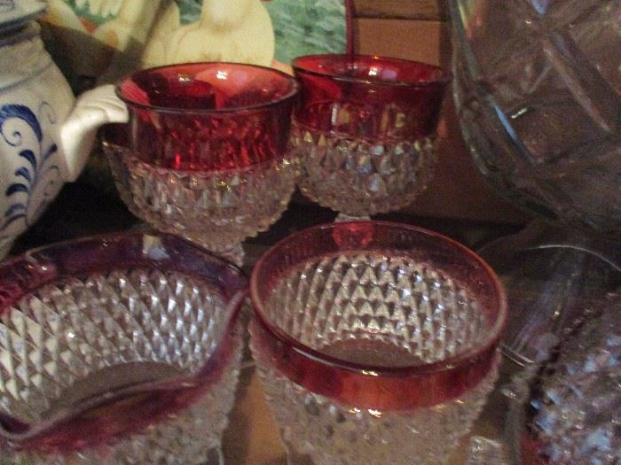 Large selection of Depression Glass
