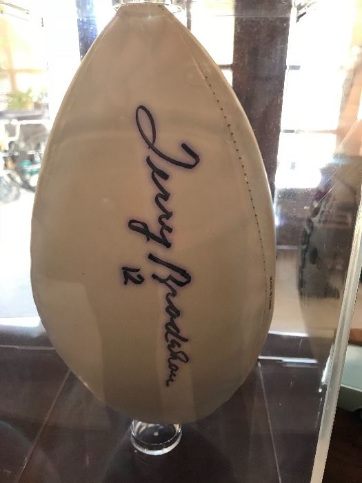 Autographed Terry Bradshaw 12 Football