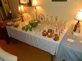 For you Who Enjoy A sip or two, Decanters and Glasses of all kinds