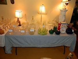 More liquor decanters & glass sets