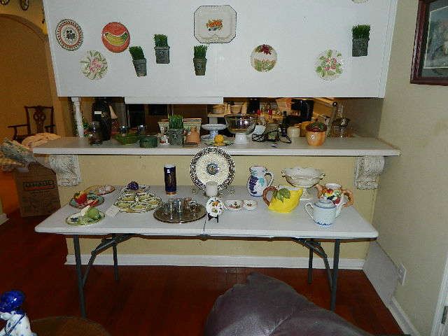 Assorted Tea Pots, Plates, Etc.