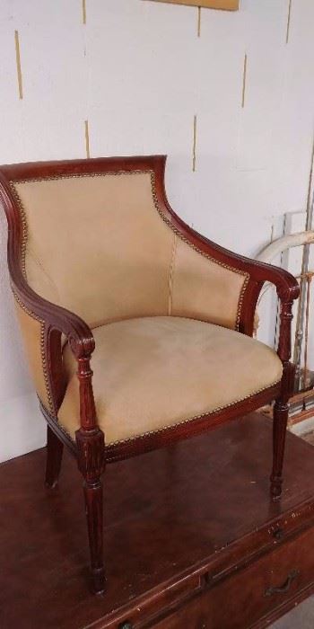 Nice Wood and Upholstered Chair