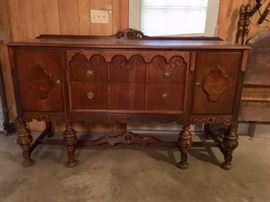 Jacobean Revival Sideboard.  Matches the Dining Room Table.  Reaser Furniture Co in Ghettysburg Penna.  