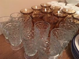 FOSTORIA GLASSWARE sets of 10