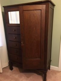 ANTIQUE SOLID WOOD WARDROBE