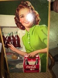 1940s Coke Signs - cardboard
