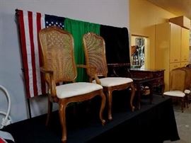 Caned Back Dining Room Chair