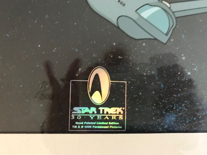 Signed Star Trek Animation Art