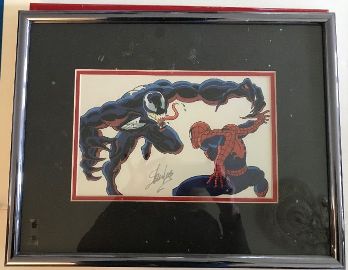 Signed Spiderman Animation Art